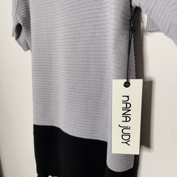 NANA JUDY Colour Block Knit Short Sleeve Shirt - Picture 4 of 6